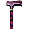 Travel Folding Cane, Red Hat 1 (EA)
