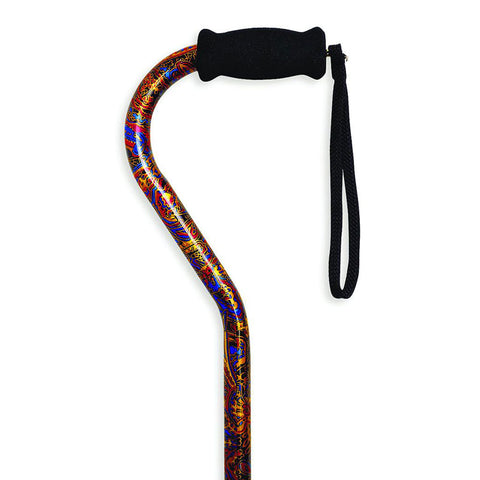 Offset Handle Cane, Paisley 1 (EA)
