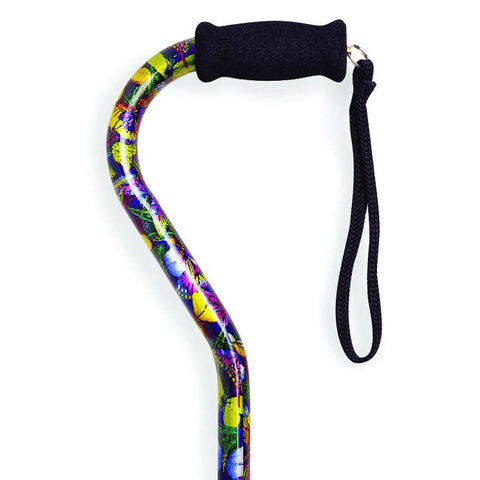 Offset Handle Cane, Butterfly 1 (EA)