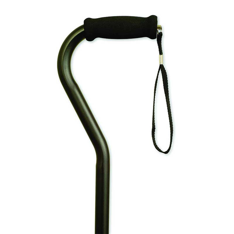 Offset Handle Cane, Black 1 (EA)