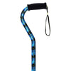 Offset Handle Cane, Blue Peacock 1 (EA)