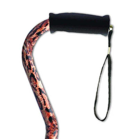Offset Handle Cane, Cheetah 1 (EA)