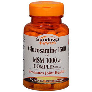 Sundown Naturals & Regular Glucosamine 1500 and MSM 1000mg Tablets 90 (EA)